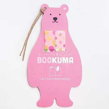 【Pitta】BooKuma熊熊造型便箋【可當書籤用】圓點04