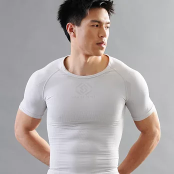 Shaper Man 機能壓縮肌力機能衣 短袖 S灰色 獨家 隨意窩xuite日誌