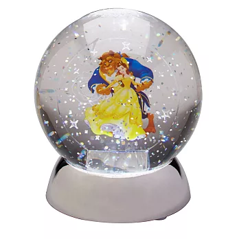 《Enesco》迪士尼美女與野獸LED水晶球擺飾燈/雪球(浪漫共舞)