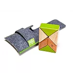美國 Tegu無毒安全磁性積木 - 口袋系列 - 三角款 叢林