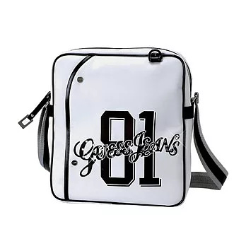 GUESS大方塊個性運動背包(白)