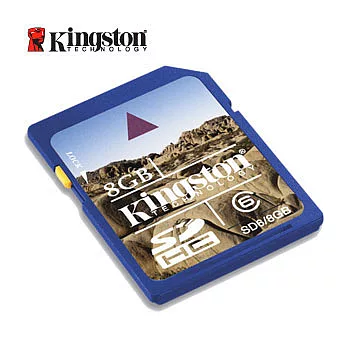 Kingston金士頓 8GB Class 6 SDHC 記憶卡