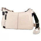 agnes b. 帆布主義大斜揹包--米色 agnes b. 帆布主義大斜揹包--米色