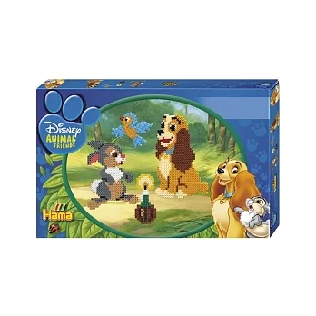 《Hama 拼拼豆豆》迪士尼系列~小姐與流氓 3,000 顆拼豆精選禮盒