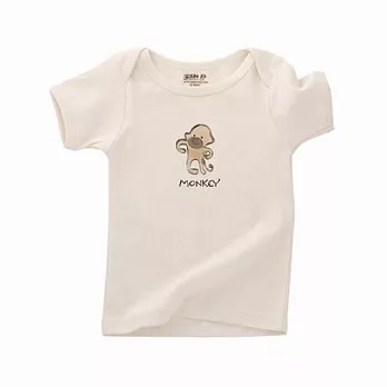 美國Kee-ka-有機棉Lap短袖T恤禮盒Monkey!(18~24M)