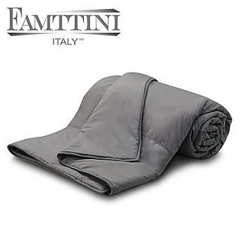【Famttini-典藏原色】純棉涼被5x6.2尺-灰色