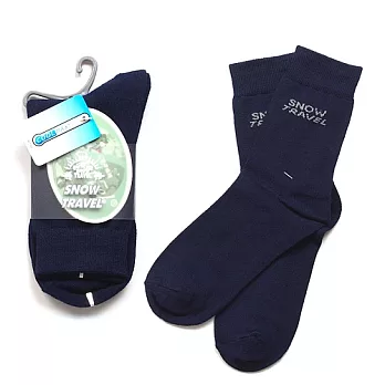 SNOW TRAVEL COOLMAX排汗快乾抗菌襪三雙(藍色)_M