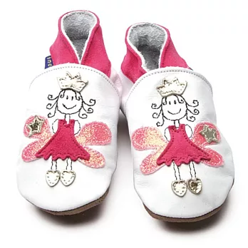英國Inch Blue -英國手工學步鞋禮盒Fairy princess white-pink(18~24M)