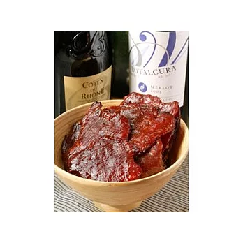 《團購美食》新珍香紅酒風味肉干(200g)-3包 (含運)