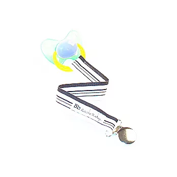 美國Bazzle Baby,造型奶嘴夾、玩具夾,Black Licorice Stripe!