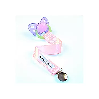 美國Bazzle Baby,造型奶嘴夾、玩具夾,Pinky Dot!