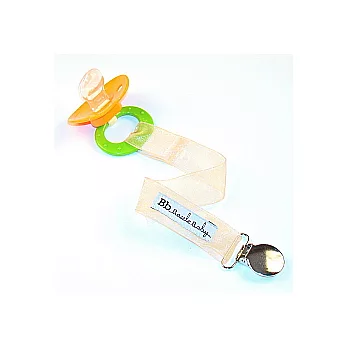 美國Bazzle Baby,造型奶嘴夾、玩具夾,Sheer Champagne!