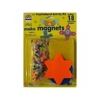 《Perler拼拼豆豆》拼豆樂園1,800顆-貼貼樂磁貼組合 (小方板、小圓板、小星板)