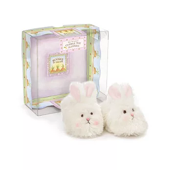 美國Bunnies By The Bay海灣兔-小白兔鞋禮盒,Cuddle Toe Slippers,新生兒送禮!