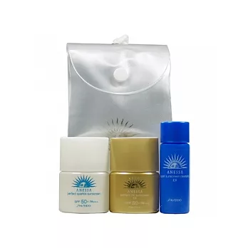 SHISEIDO資生堂安耐曬黃金珠光全能保養旅行三件組