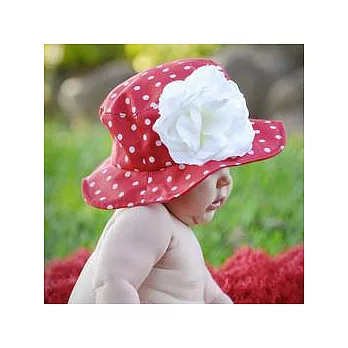 《Jamie Rae》Sun Hats抗紫外線遮陽帽-鮮奶油玫瑰12M-2Y