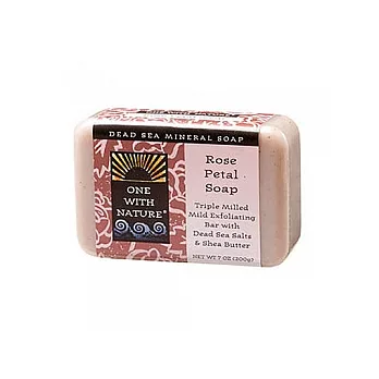 One With Nature死海礦物皂-玫瑰花瓣