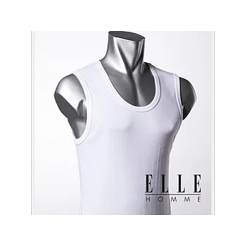 【ELLE HOMME】 時尚都會型男U領無袖背心《超值3件組》_XL