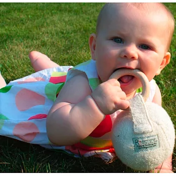 加拿大製RiNGLEY,加拿大手工楓木Organic有機棉固齒器-搖鈴球Ball!