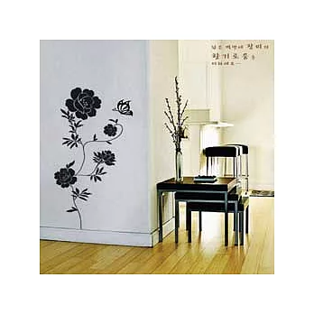 【ORIENTAL創意壁貼】Rose garden(灰色)