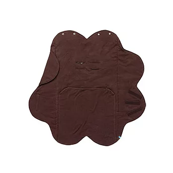 荷蘭 wallaboo Fleur 花辦四季包巾被-咖啡色