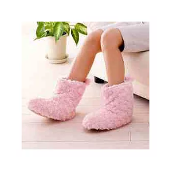 SOFT&WARM 柔軟羽毛暖呼呼室內鞋_粉色(可水洗)