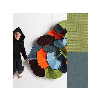 CLOUDS有機雲朵壁飾8片裝(草綠/墨綠)