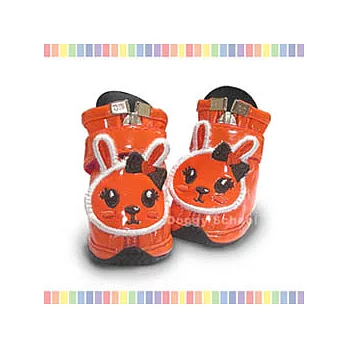 韓國原裝Doggy School兔兔鞋【橘色】(0號)
