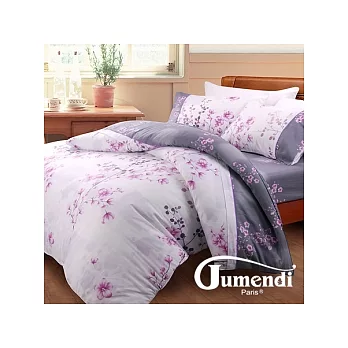 【Jumendi-花境私語】加大四件式純棉兩用被床包組