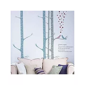 【ORIENTAL創意壁貼】Fairy tale (淺灰色+白色)