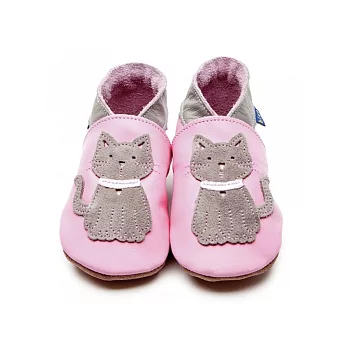 英國製Inch Blue -手工鞋學步鞋禮盒-Meeow Baby pinkgrey(6~12M)