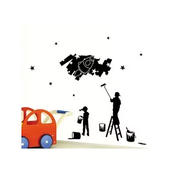 【現代壁貼】眼底星空 (黑色款)