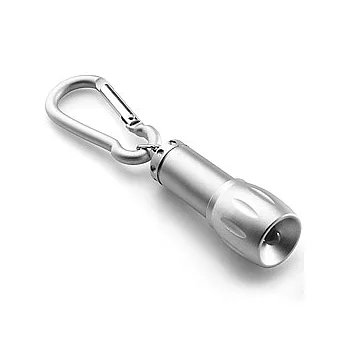 《VOYAGER》Mini 掛勾式掌心手電筒(霧銀)