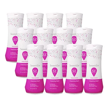 團購組《Summer’s Eve》美國原裝私密肌沐浴潔露-敏感12入(444mlX12)