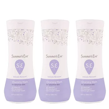 《Summer’s Eve》美國原裝私密肌沐浴潔露-敏感花香三入(444mlX3)