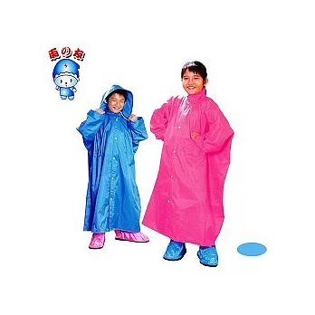 [Waterproof] 前開式兒童雨衣(粉紅)L
