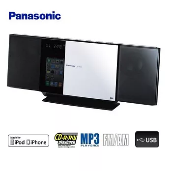 Panasonic國際 iPod/iPhone/MP3薄型組合音響(SC-HC35)送高級浴巾