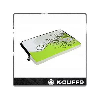 【美國K-CLIFFS】花漾系列筆電防震包(13吋)_圖騰綠