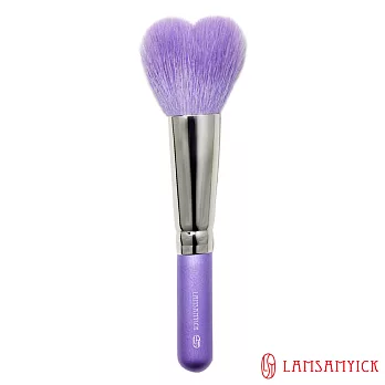 LSY林三益 心型腮紅蜜粉兩用刷/愛心屁屁刷(小紫)