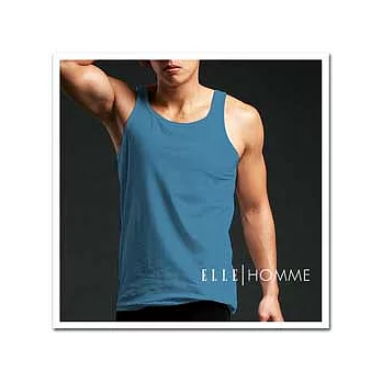 ELLE HOMME彈性伸縮細肩帶背心/男背心/男內衣《超值2件組》藍色_M
