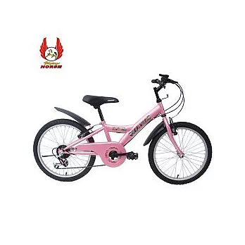 《飛馬》20吋6段變速Y型越野登山車-粉紅