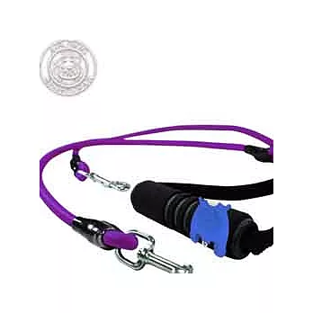 德國 AIR-DOG《20KG以上犬用》三角握一分二彈力拉繩(長)(紫色)