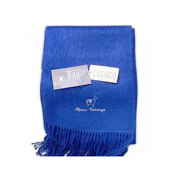 【Alpaca Bonita】30%蘇力羊駝毛純手工圍巾 - 寶藍色