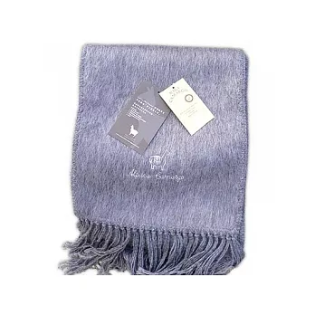 【Alpaca Bonita】30%蘇力羊駝毛純手工圍巾 - 淺灰色