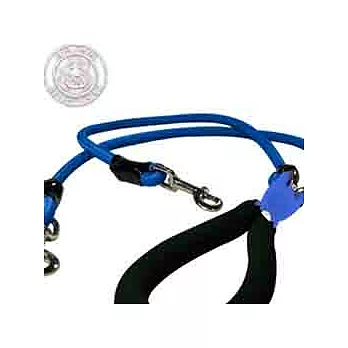 德國 AIR-DOG《20KG以下犬用》圓握一分二彈力拉繩(短)(藍色)