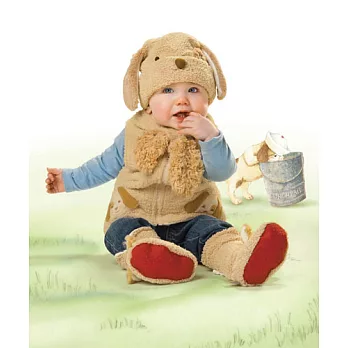 美國Bunnies By The Bay海灣兔,水手狗咖啡背心(6-12M),Skipit’s Vest 6-12