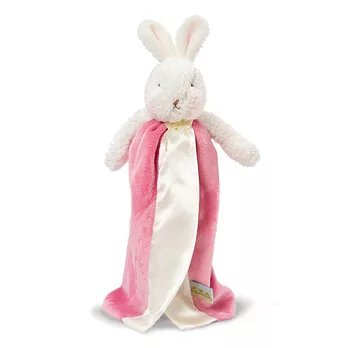 美國Bunnies By The Bay海灣兔,粉小兔手腕玩偶巾/手偶巾-櫻桃粉,Blossom’s Cherry Bye Bye Buddy!