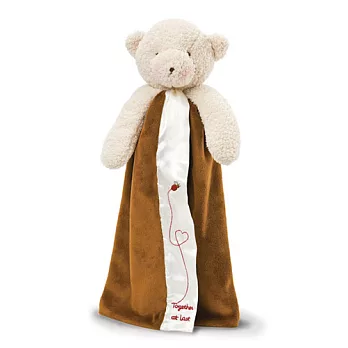 美國Bunnies By The Bay海灣兔,寶寶熊玩偶/手偶巾-可可棕,Bao Bao’s Buddy Blanket-Cocoa!
