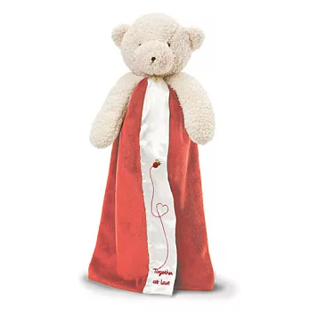 美國Bunnies By The Bay海灣兔,寶寶熊玩偶/手偶巾-西瓜紅,Bao Bao Buddy Blanket-Watermelon!