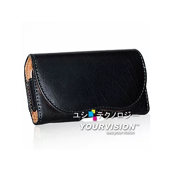 iPhone 4 / 4S 典雅風腰掛全包覆隱形磁扣皮套